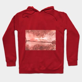 Landscape, nature. Encaustic wax art. Painting drawing Hoodie